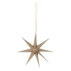 Estrella de papel Star Ø15 cm, Natural brown