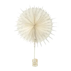 Estrella para árbol Dusk, Blanco, Ø10 cm