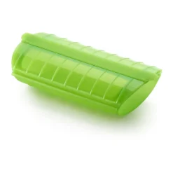 Estuche de vapor con bandeja Lékué 1-2p., Verde