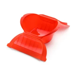 Estuche de vapor hondo Lékué 3-4 p., Rojo