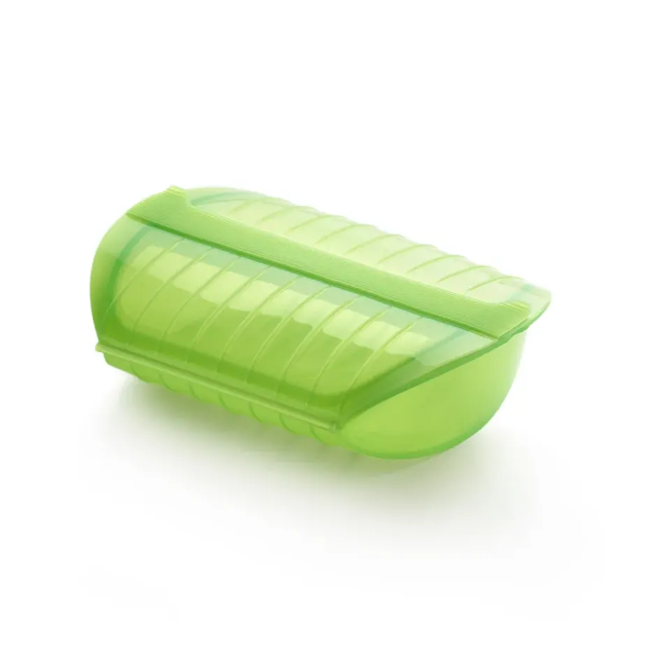 Estuche de vapor Lékué 3-4 p., Verde