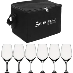Estuche negro para copas de vino Expert incl. 6 copas de vino, claro