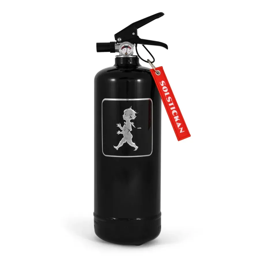 Extintor Solstickan 2 kg, Negro-plateado