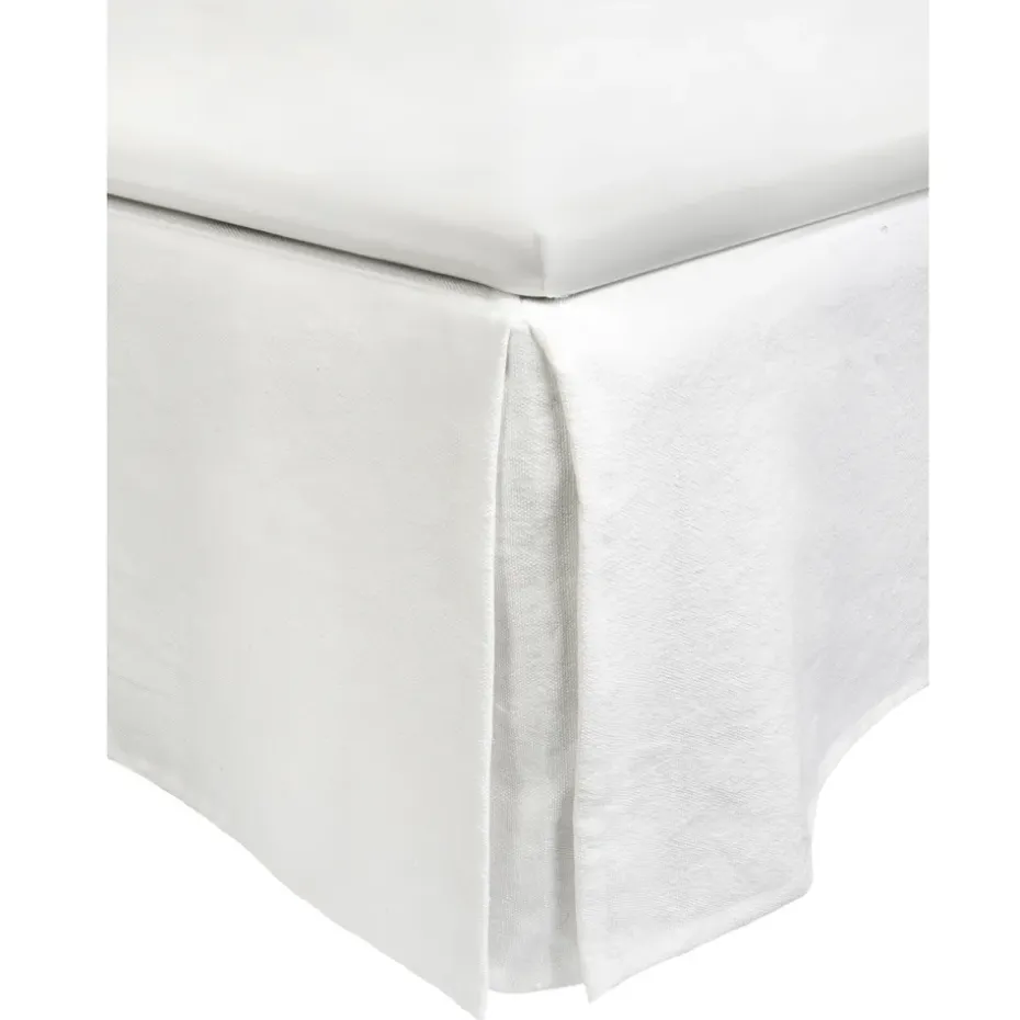 Falda de cama Weeknight 160x220x52 cm, blanco