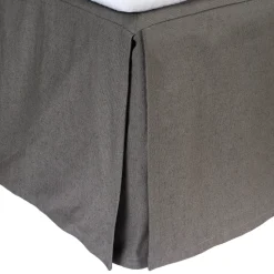 Falda de cama Weroblenight 90x220x52 cm, Charcoal