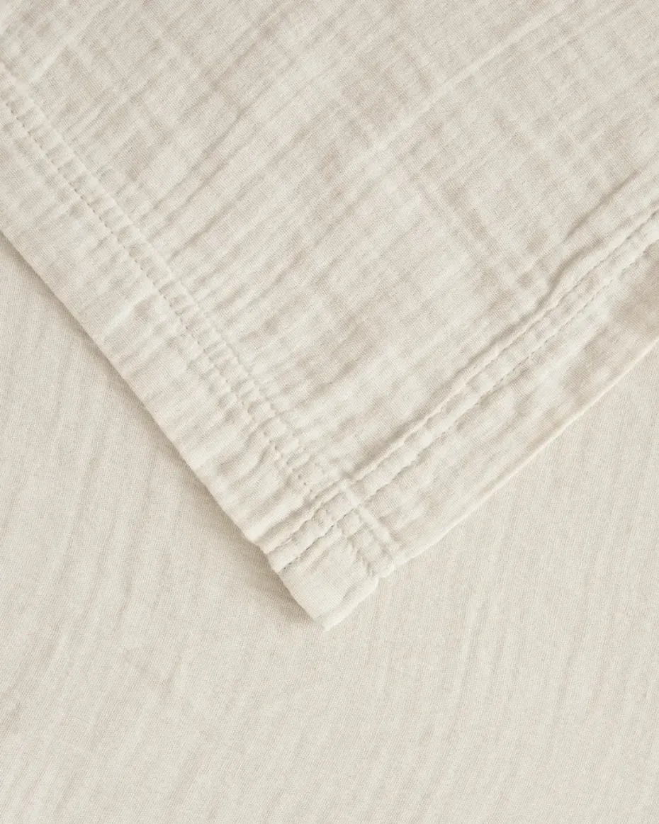 Faldón de cama Muslin, Eggshell, 180x200x53 cm