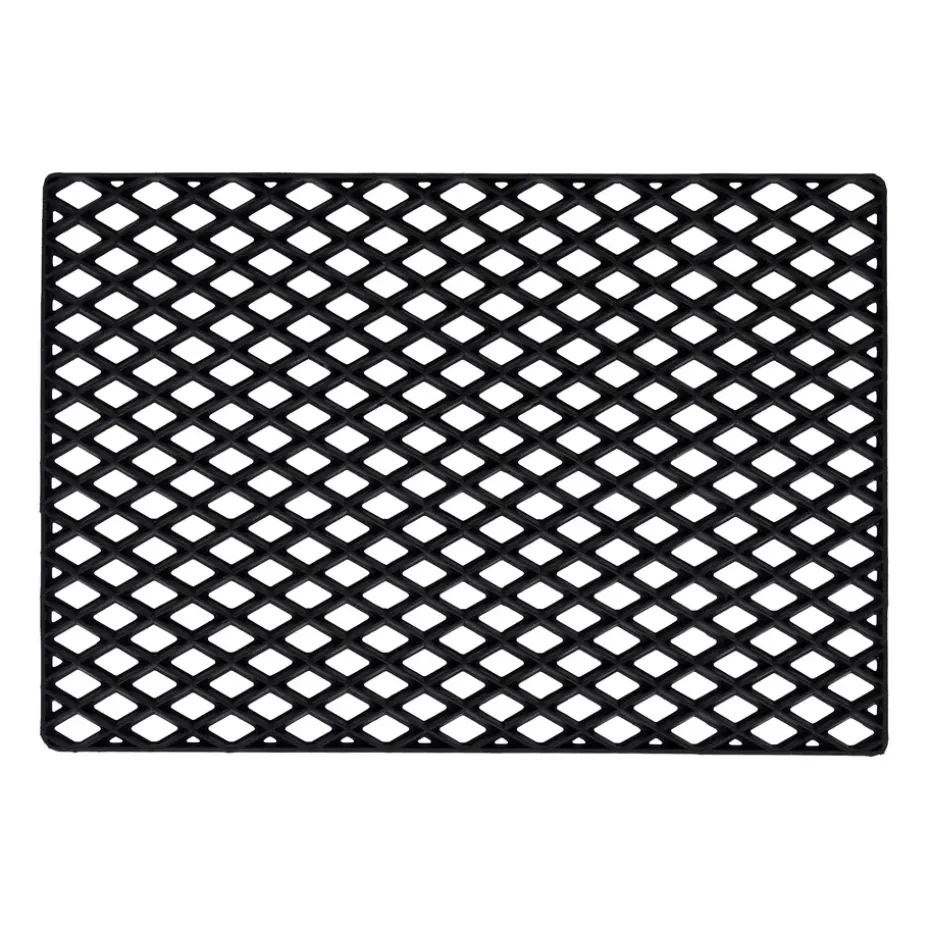 Felpudo Black grid, 60x90 cm