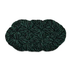 Felpudo Coco 40x80 cm, Swirl black