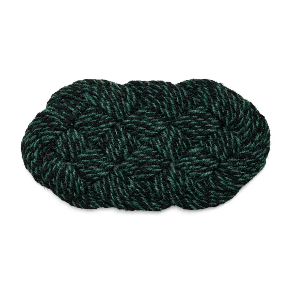 Felpudo Coco 40x80 cm, Swirl black