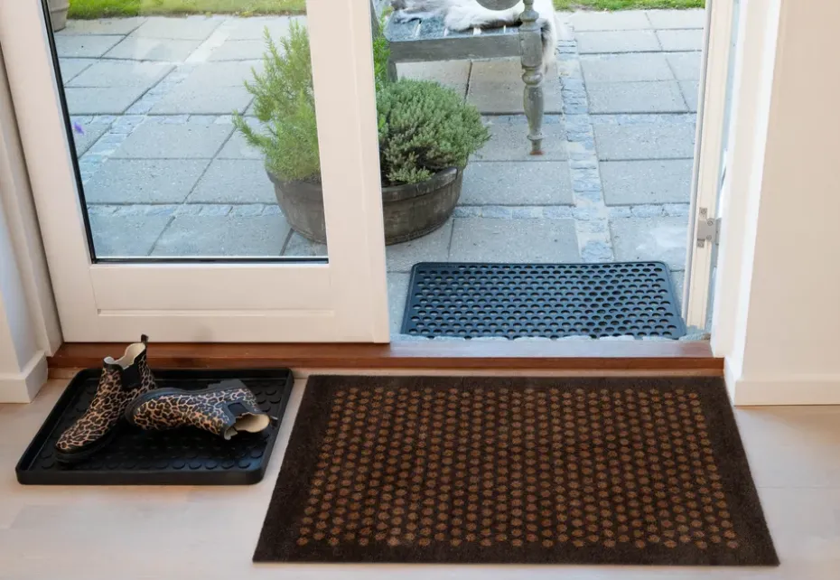 Felpudo Dot, Cognac-brown, 60x90 cm