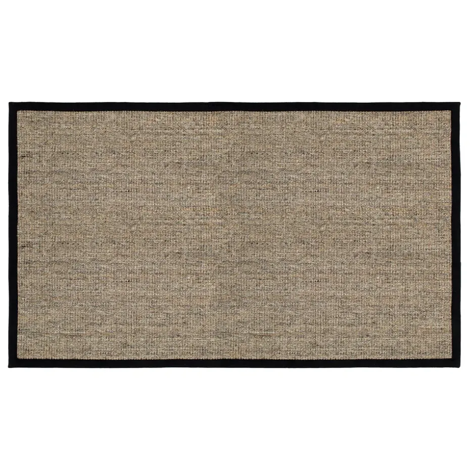 Felpudo Jenny Sisal natural-negro, 70x120 cm