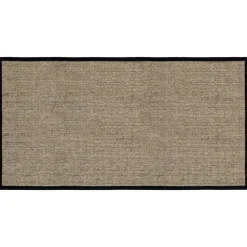 Felpudo Jenny Sisal natural-negro, 80x150 cm