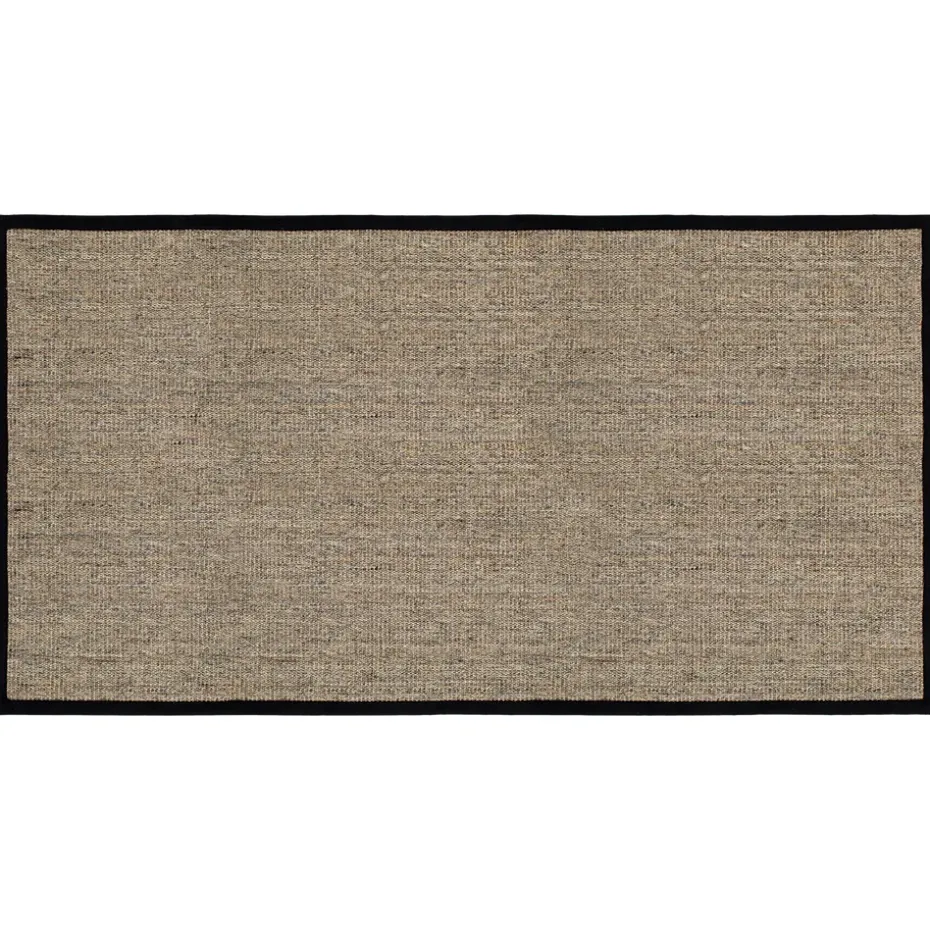 Felpudo Jenny Sisal natural-negro, 80x150 cm