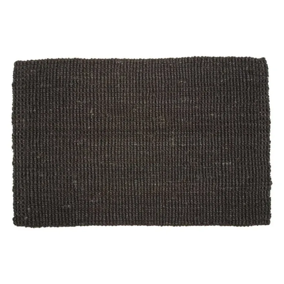 Felpudo Jute negro, 70 x 120 cm
