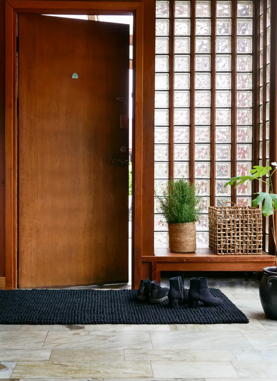Felpudo Jute negro, 70 x 120 cm