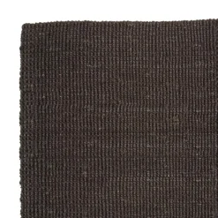 Felpudo Jute negro, 80 x 180 cm
