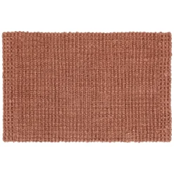 Felpudo Jute old rose, 60x90 cm