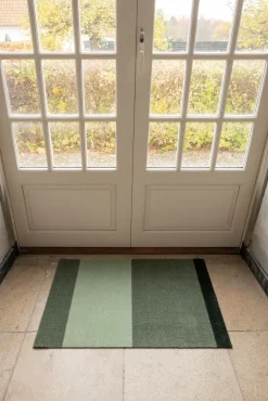 Felpudo Stripes horizontal, Green, 60x90 cm