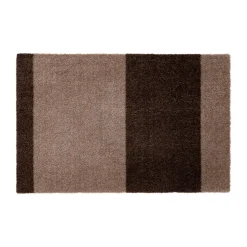 Felpudo Stripes horizontal, Sand-brown, 40x60 cm