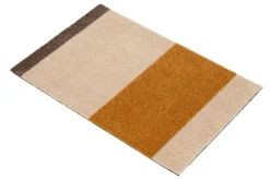 Felpudo Stripes horizontal, Ivory-dijon-brown, 40x60 cm