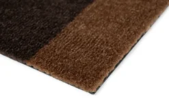 Felpudo Stripes horizontal, Cognac-dark brown-black, 60x90 cm