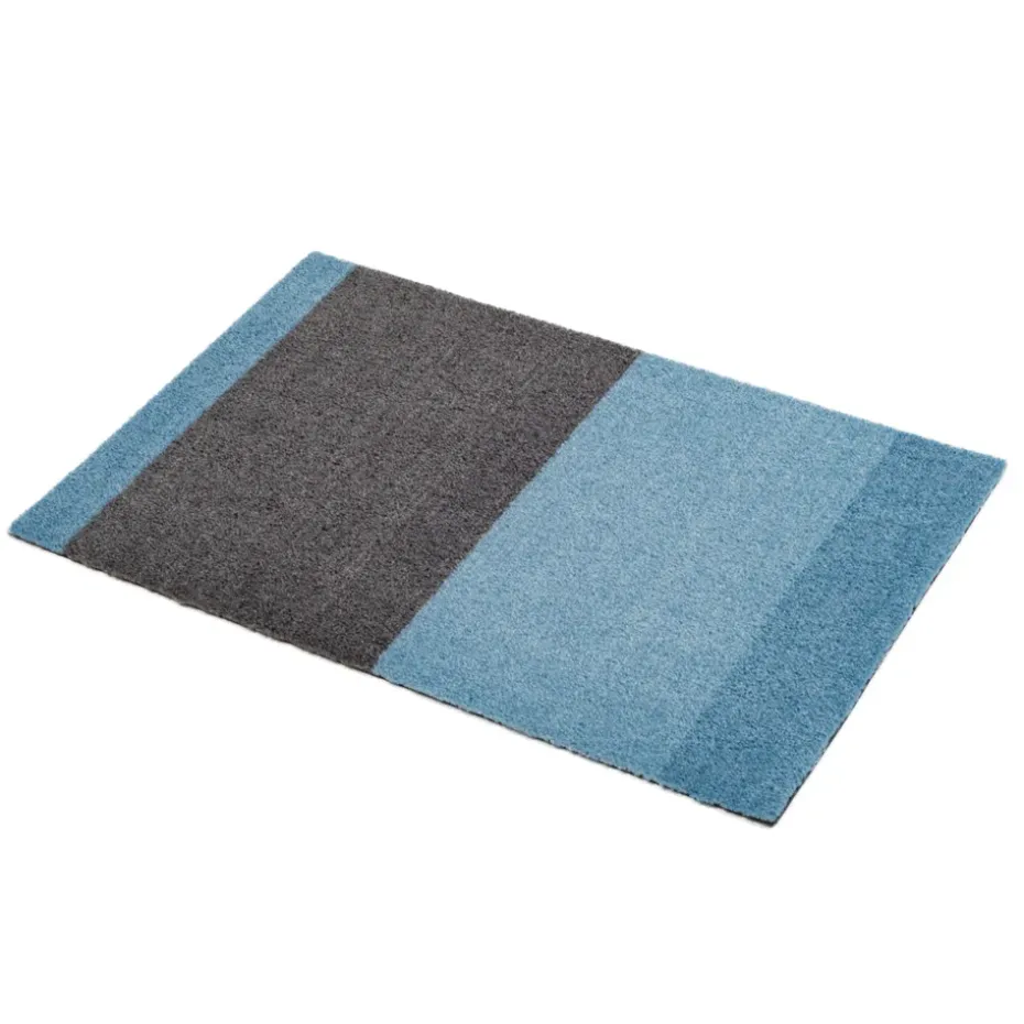 Felpudo Stripes horizontal, Blue-steel grey, 40x60 cm