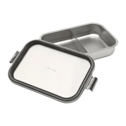 Fiambrera acero Make & Take bento grande, Acero inoxidable mate