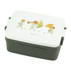 Fiambrera Elsa Beskow Tomtebobarnen 8x18,5 cm, Marrón-blanco