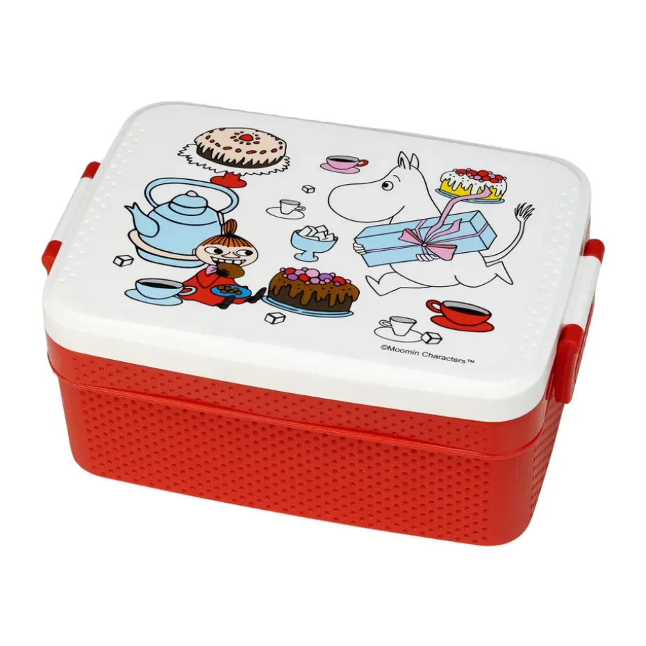 Fiambrera Mumin Lilla My 8x18,5 cm, Blanco-rojo