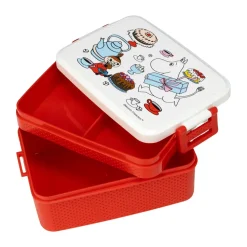 Fiambrera Mumin Lilla My 8x18,5 cm, Blanco-rojo