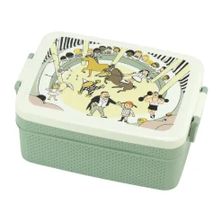 Fiambrera Pippi Cirkus 8x18,5 cm, Verde-blanco