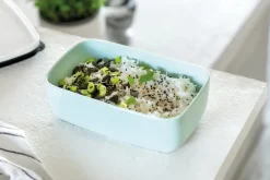 Fiambrera porcelana To Go & To Stay L 13x20 cm, Mineral