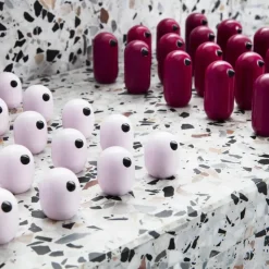 Figura Little Bird, color, magenta, 5 cm