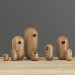 Figura Little Bird, roble, 3 cm