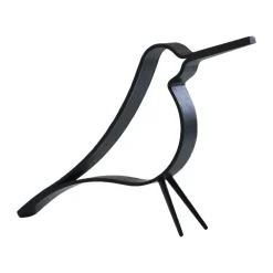 Figura Woody Bird pequeña, roble teñido de negro