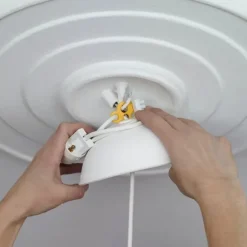 Florón para lámpara de techo CableCup, blanco