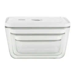 Fresh & save fiambrera al vacío 3 piezas, Vidrio borosilicatado