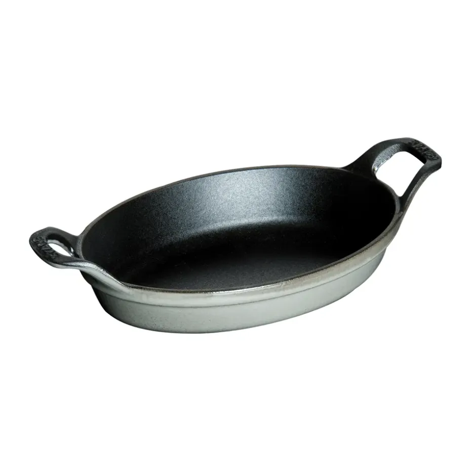 Fuente de horno Staub oval de hierro fundido 15 cm, Gris grafito