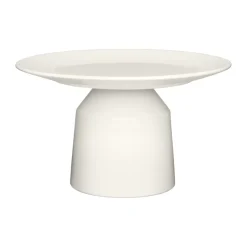 Fuente alta para servir Solare Ø24x14 cm, Blanco