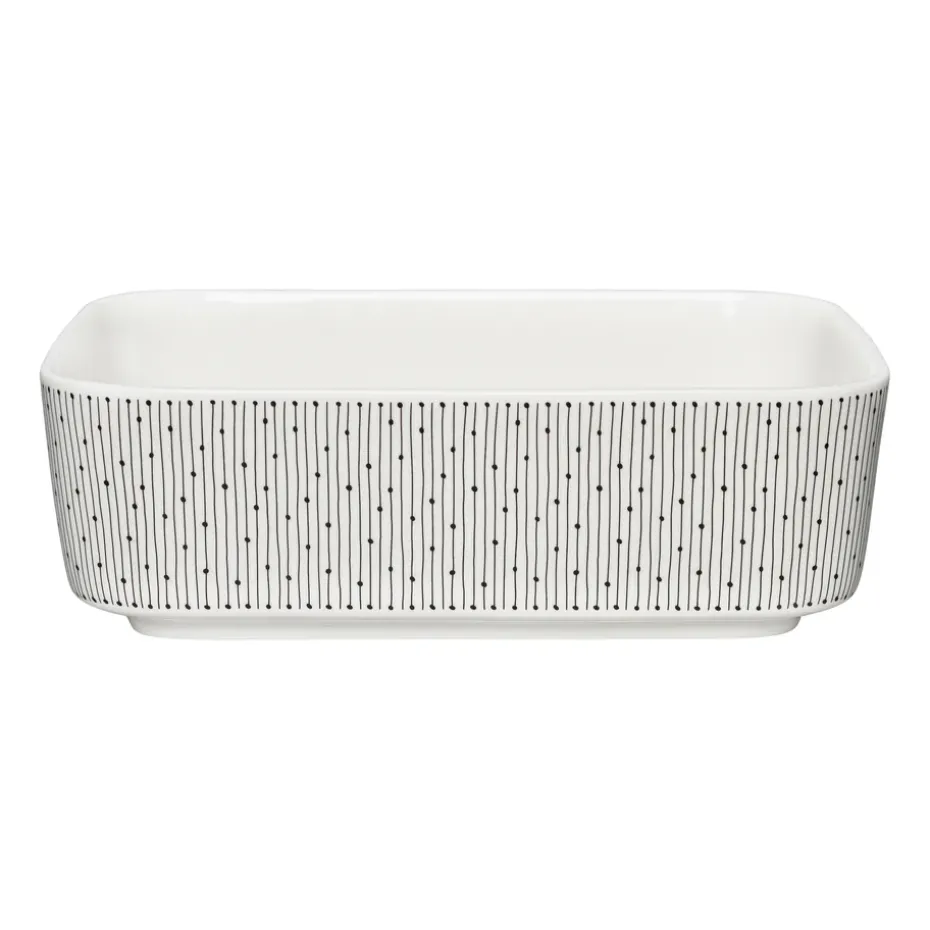 Fuente de horno Mainio Sarastus 2,5 l, Negro-blanco