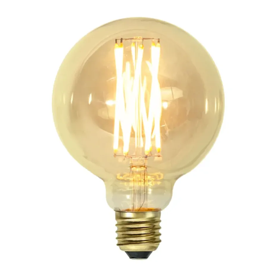 Fuente de luz E27 LED Vintage 3,7 W, Dorado