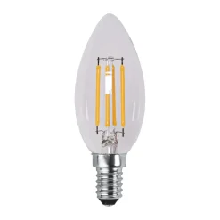 Fuente de luz regulable Lit E14 250lm filament, Transparente, 3000K