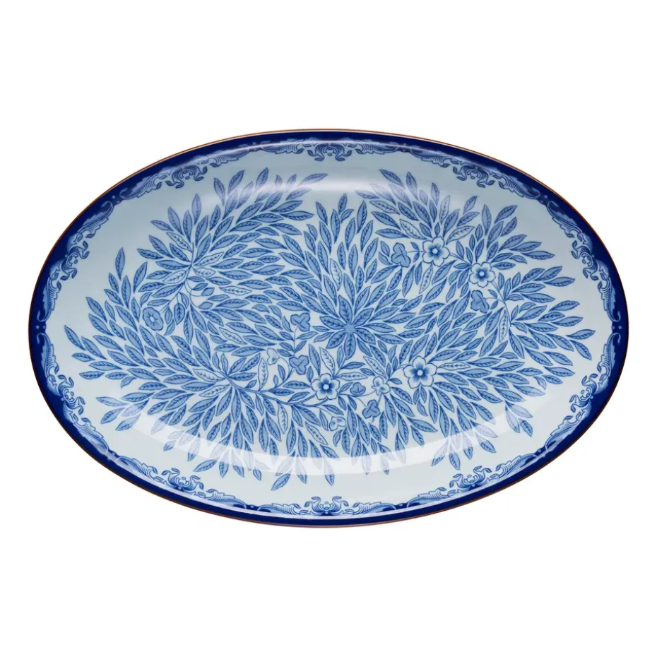 Fuente de servir Ostindia Floris ovalada, 22x33 cm