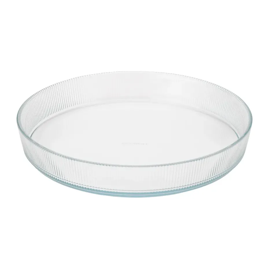 Fuente para horno Pilastro transparente, Ø28 cm