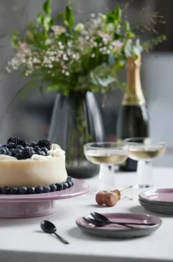 Fuente para tartas con pie Bitz Ø30 cm, Azul oscuro