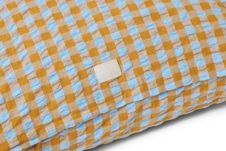 Funda de almohada Bæk&Bølge 50x60 cm, Azul claro-arena