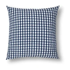 Funda de almohada Bæk&Bølge 50x60 cm, Azul oscuro-blanco