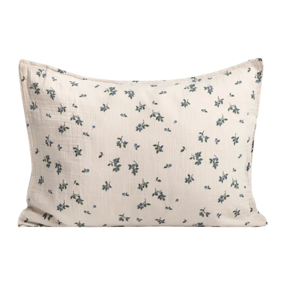 Funda de almohada Blueberry Muslin, 50x70 cm