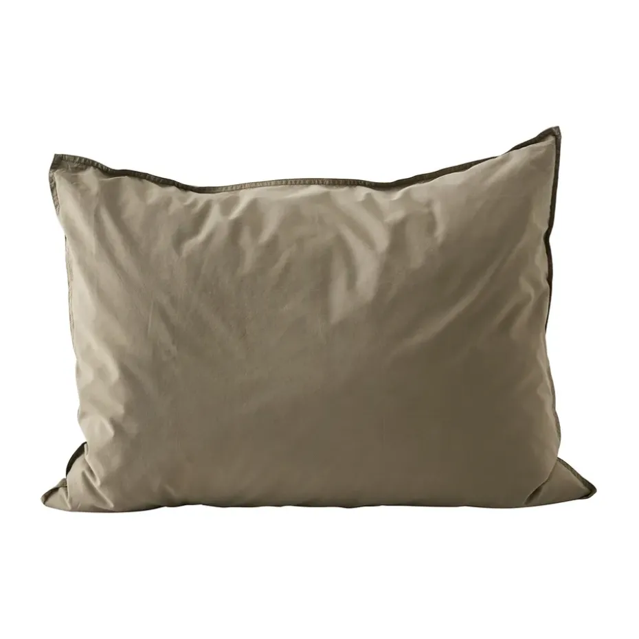 Funda de almohada de algodón Tell Me More, Olive, 50x60 cm