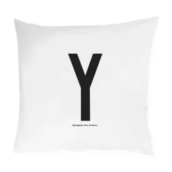 Funda de almohada Design Letters 60x50 cm, Y
